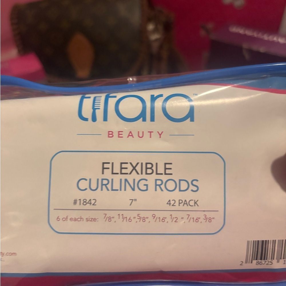Flexible Curling Rods - Blue and White